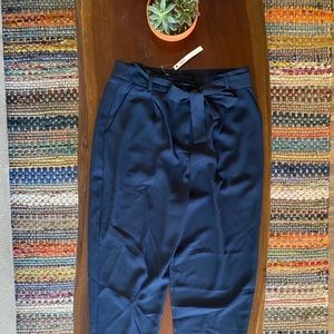 NWT ASOS Navy Tie Pants